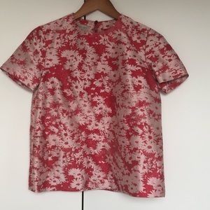 Stella McCartney brocade floral top size US 4